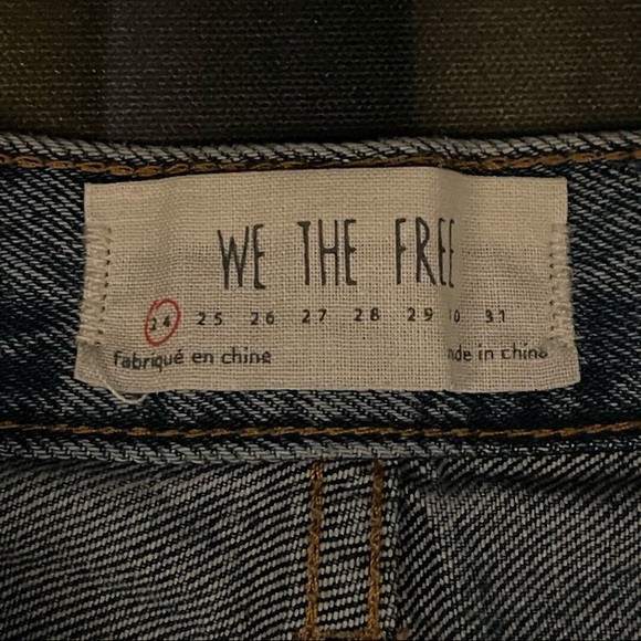 - ⭐️Free People-⭐️Jean Shorts Denim Frayed Edges Size 24 NWT! - Picture 6 of 15